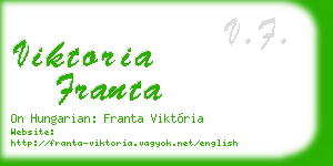 viktoria franta business card