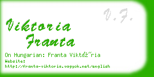 viktoria franta business card